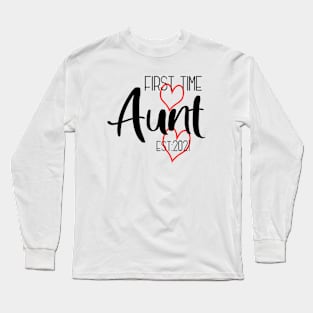 First time Aunt 2021 Long Sleeve T-Shirt